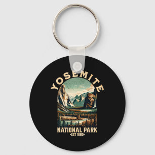 Porte-clés Parc national de Yosemite rétro Usa Randonnée vint