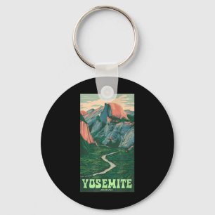 Porte-clés Parc national de Yosemite Vintage Half-dome, Rando