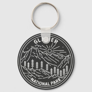 Porte-clés Parc national des Glaciers Montana Monoline