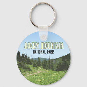 Porte-clés Parc national des Rocheuses Colorado Vintage