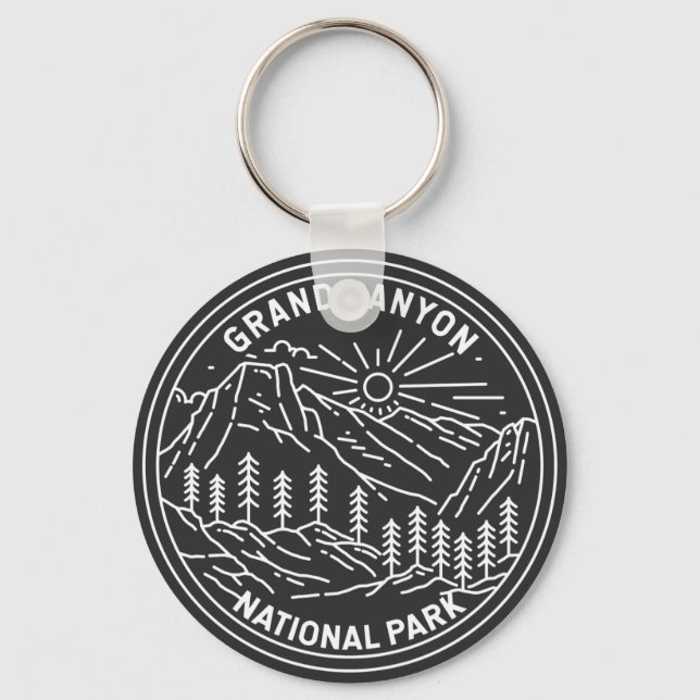 Porte-clés Parc national du Grand Canyon Arizona Monoline (Recto)