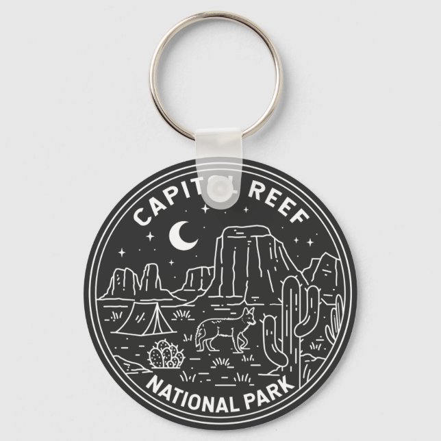 Porte-clés Parc national du récif du Capitol Monoline (Recto)