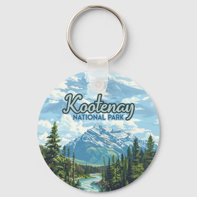Porte-clés Parc national Kootenay Canada Colombie-Britannique (Recto)
