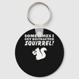Porte-clés Parfois, J'Aime L'Écureuil Distrait