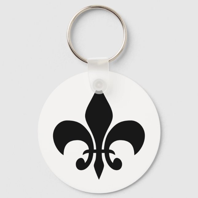 Porte-clés Paris à la Porte - clé blanche de nuit (Recto)