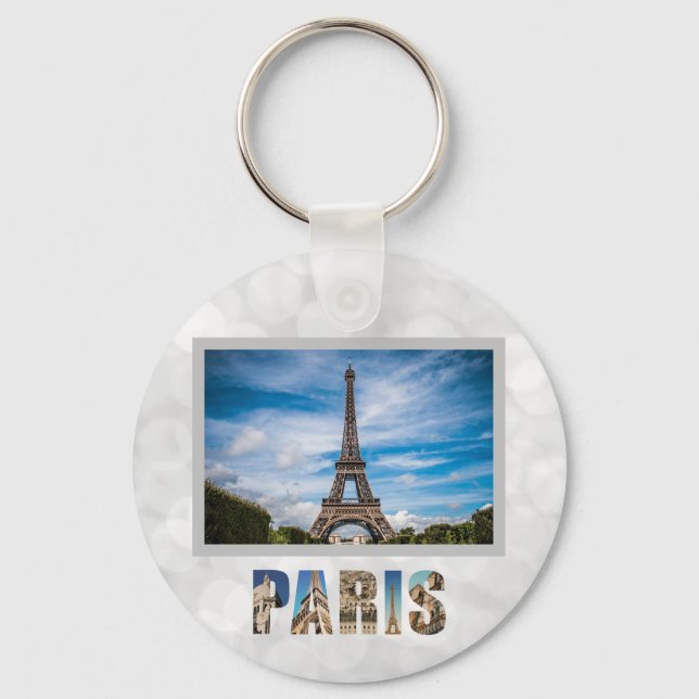 Porte-clés Paris Tour Eiffel France City (Recto)