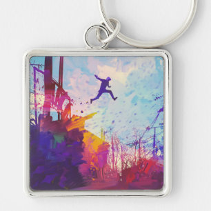 Porte-clés Parkour Urban Free Runring Keyring