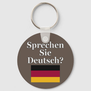 Porte-clés Parles-tu allemand ? en allemand. Fanion