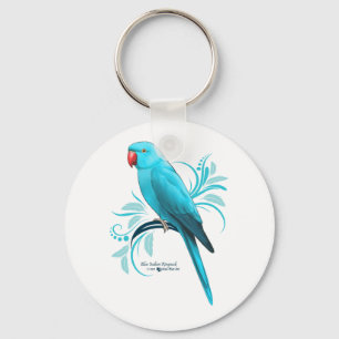 Porte-clés Parrot bleu indien Ringneck