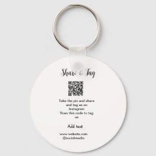 Porte-clés Partager et marquer sur Instagram scan QR ajouter 