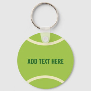 Porte-clés Parti de balle de tennis vert moderne