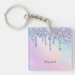 Porte-clés Parties scintillant arc-en-ciel branché Drivers Ho