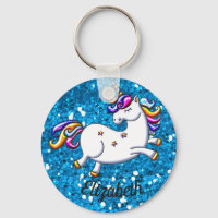 Parties scintillant bleue Unicorn