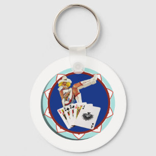 Porte-clés Parties scintillant Gulch Sally Poker Chip