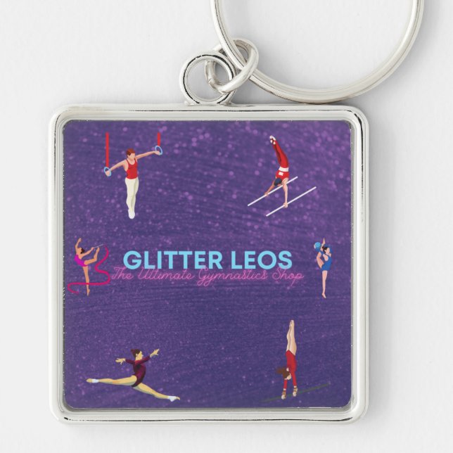 Porte-clés Parties scintillant Leo's - The Ultimate Gymnastic (Devant)