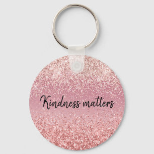 Porte-clés Parties scintillant Ombre rose