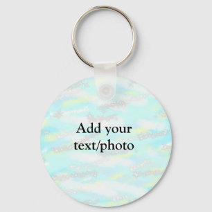 Porte-clés Parties scintillant pastel simple coloré ajouter v