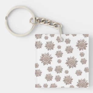 Porte-clés Parties scintillant Snowflakes