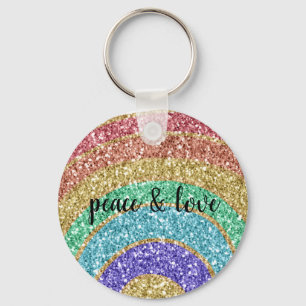 Porte-clés Parties scintillant Sparkle Gold Rainbow