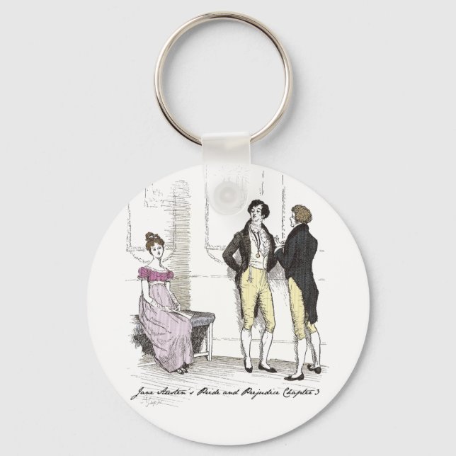 Porte-clés Pas Assez Belle, Jane Austen Fierté & Préjugés (Recto)