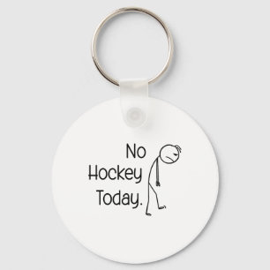 Porte-clés Pas de hockey aujourd'hui drôle de patinoire ambia