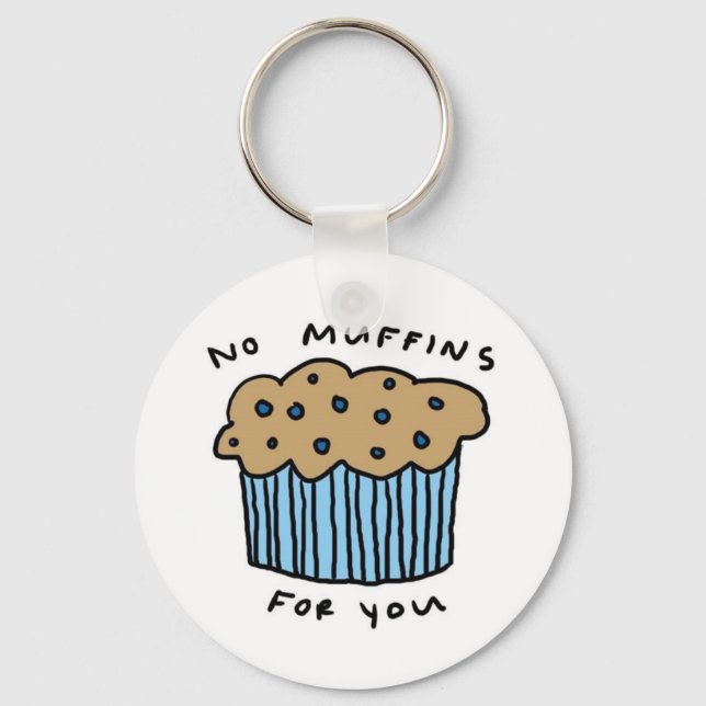 Porte-clés Pas de muffins pour vous Porte - clé (Recto)