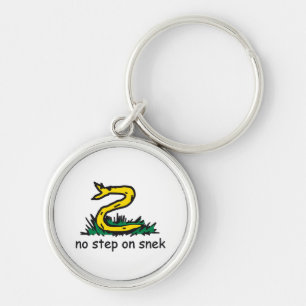 Porte-clés Pas de pas sur les mèmes de snek Gadsden parodie S