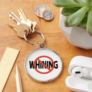 Porte-clés Pas de Porte - clé de bouton d'Whining