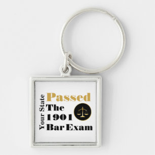Porte-clés Passé l'examen à la barre (Personnaliser, état et