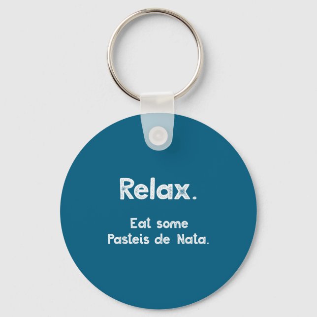 Porte-clés Pasteis De Nata Rtuguese Quote Funny Rtugal Food R (Recto)