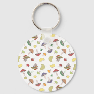 Porte-clés Pastel aux champignons