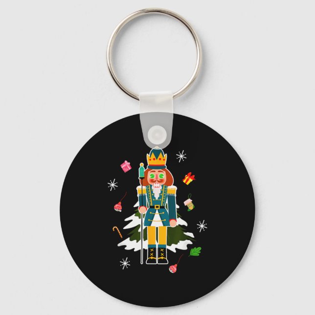 Porte-clés Pastel Christmas Nutcracker In Snow Christmas  (Recto)