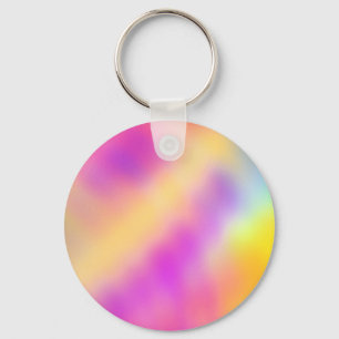 Porte-clés Pastel Iridescente Coloré Design dégradé