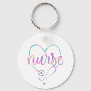 Porte-clés Pastel Nurse Stethoscope Keychain