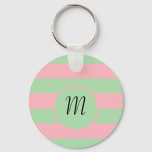 Porte-clés Pastel vert et rose