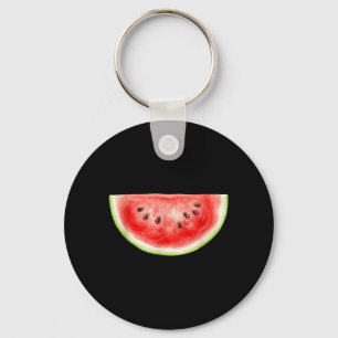Porte-clés Pastèque Eté Aquarelle Fruit Tranches Juteux