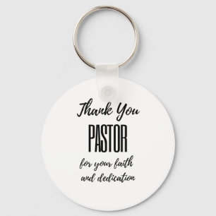 Porte-clés Pasteur Merci pour votre foi bl
