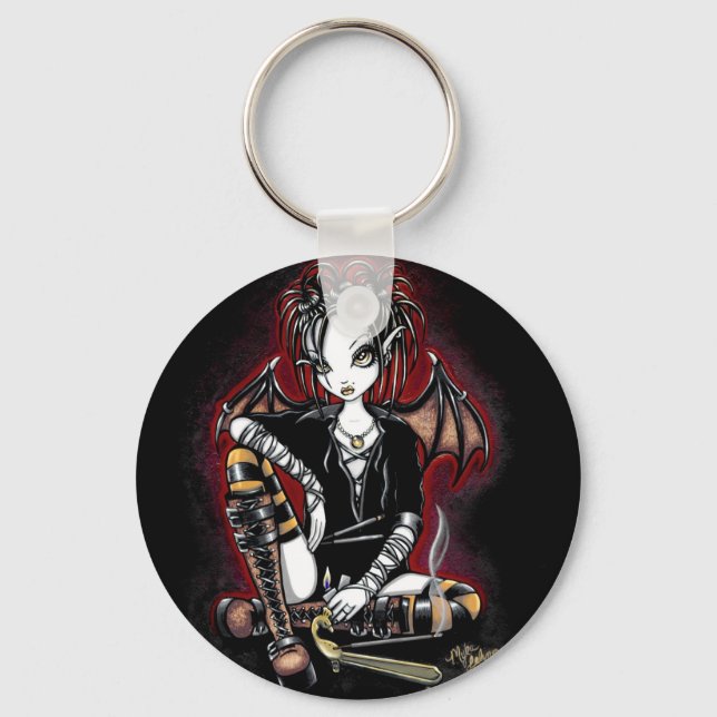 Porte-clés Patchouli Gothique Encens Fée Porte - clé (Recto)