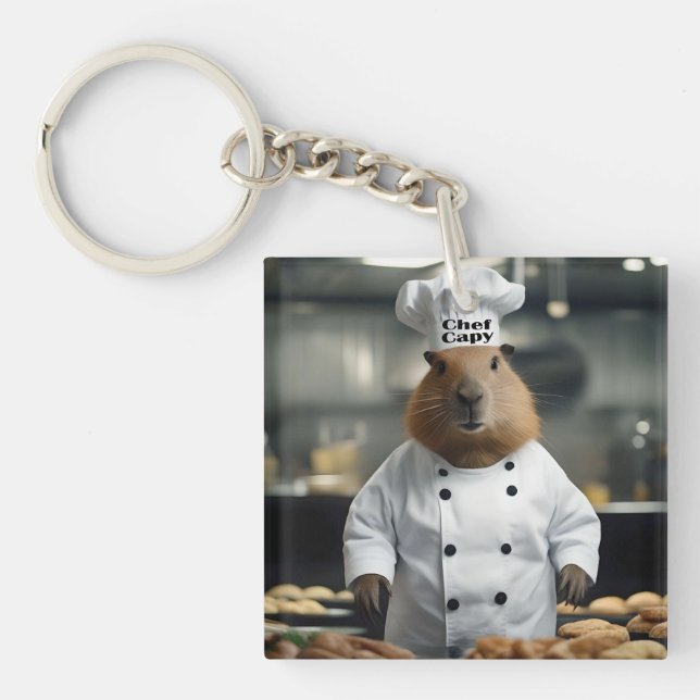 Porte-clés Pâtisserie : La Capybara Culinaire (Devant)