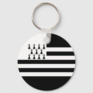 Porte-clés Patriotic Brittany Flag Keychain