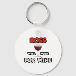 Porte-clés Patron... Travaillera Pour Le Vin