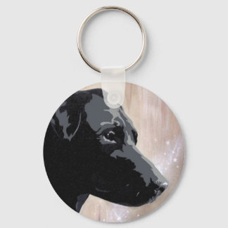Porte-clés Patterdale chien scintillant porte - clé