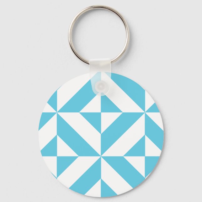 Porte-clés Patters de Ocean Blue Geometric Deco (Recto)