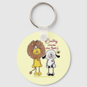 Porte-clés Pattes cardiaques Lion et Lamb