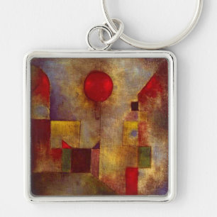 Porte-clés Paul Klee Ballons rouges Art coloré Abstrait