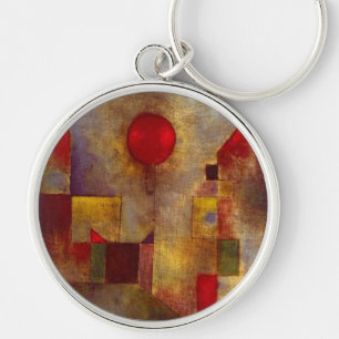 Porte-clés Paul Klee Red Balloon Abstrait Art Coloré