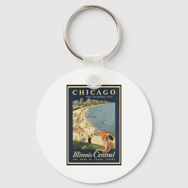 Porte-clés Paul Proehl Chicago Ville de vacances (Recto)
