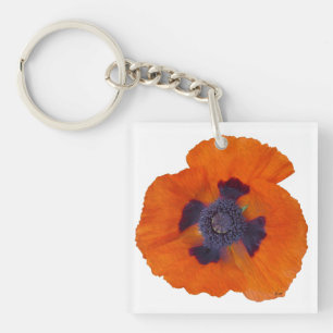 Porte-clés Pavot orange écarlate 1