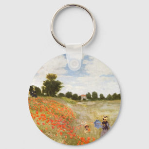 Porte-clés Pavots rouges fleurissant - Claude Monet