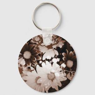 Porte-clés pays de l'ouest fleur sauvage marguerite estivale